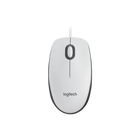 Mysz Logitech M100 biała, USB-A, przewodowa - 2